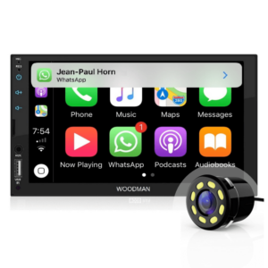 Woodman Sayi MP5 Voice Controlled Car Stereo CarPlay & Android Auto with Camera