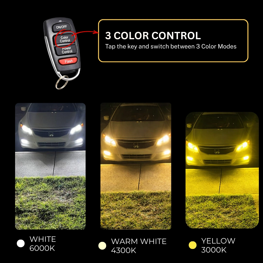 Woodman 240W  3-in-1 Car LED lights with App & Remote (2 Year Warranty)