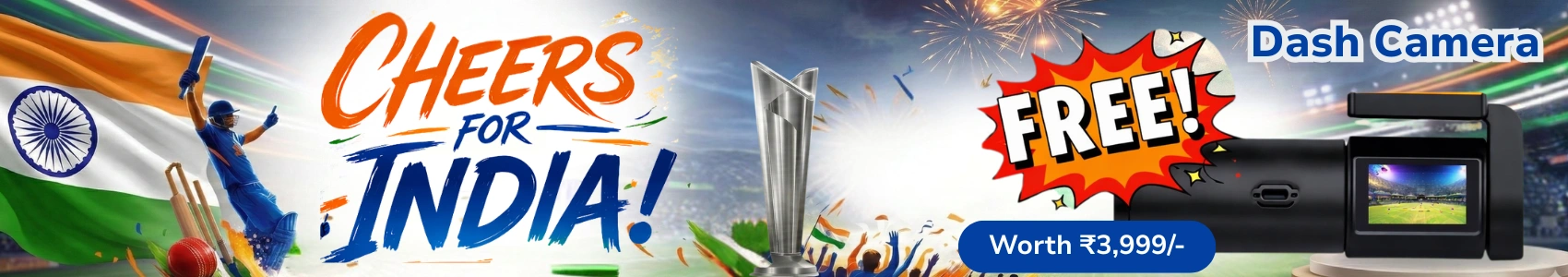 Free dash cam cheers for india