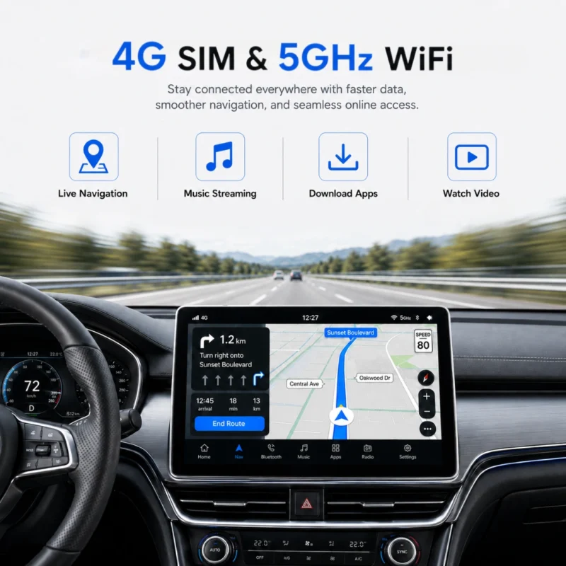 Woodman BIG B Android Stereo for Maruti Baleno 9″ HD IPS Display & Gorilla Glass (4GB / 64GB)