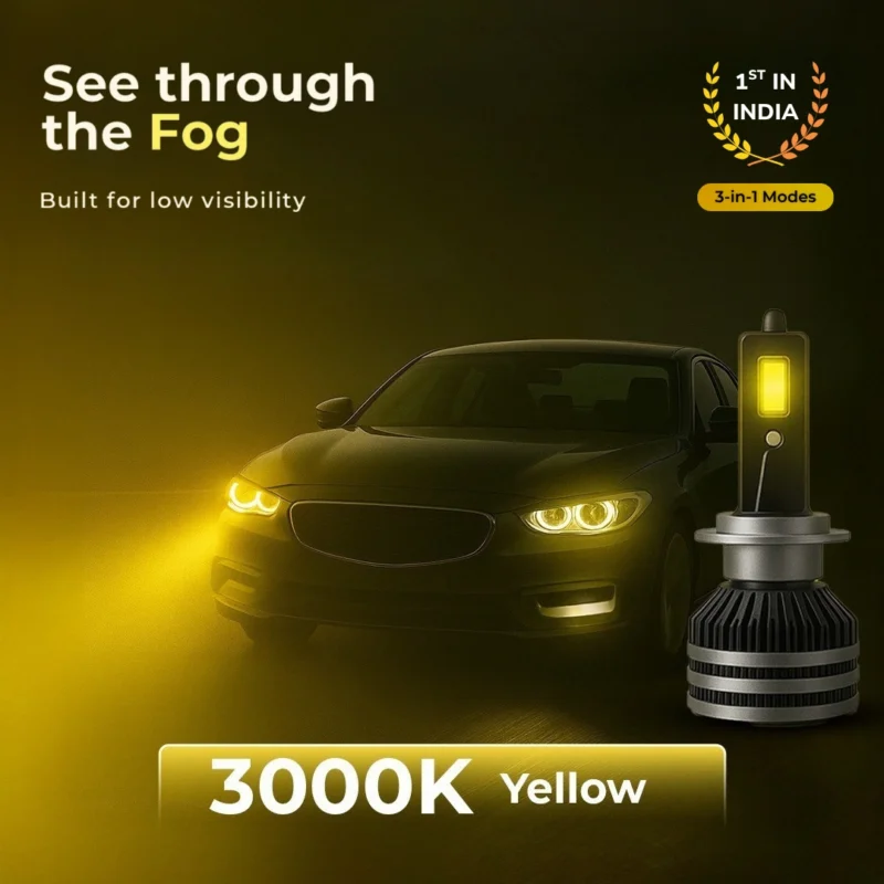 Woodman 240W  3-in-1 Car LED lights with App & Remote (2 Year Warranty)