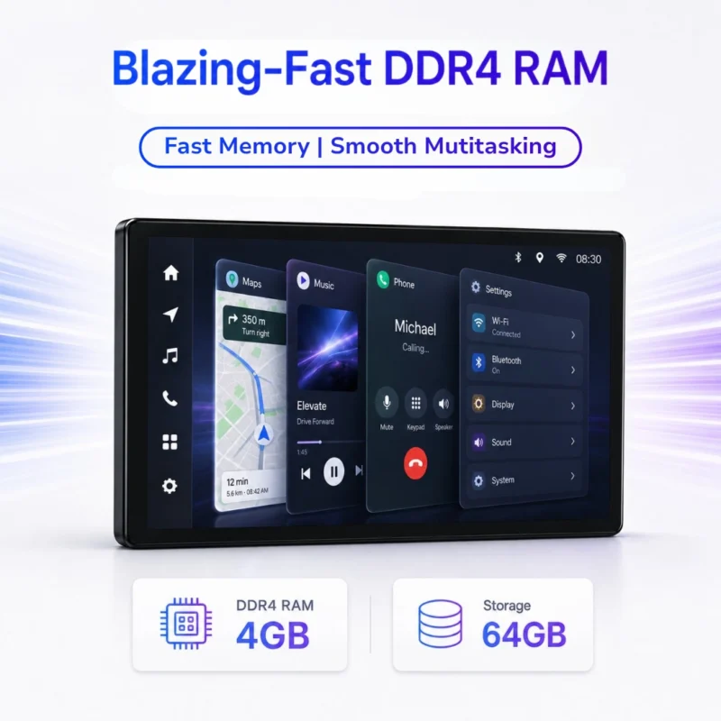 Woodman BIG B Android Stereo for Maruti Baleno 9″ HD IPS Display & Gorilla Glass (4GB / 64GB)
