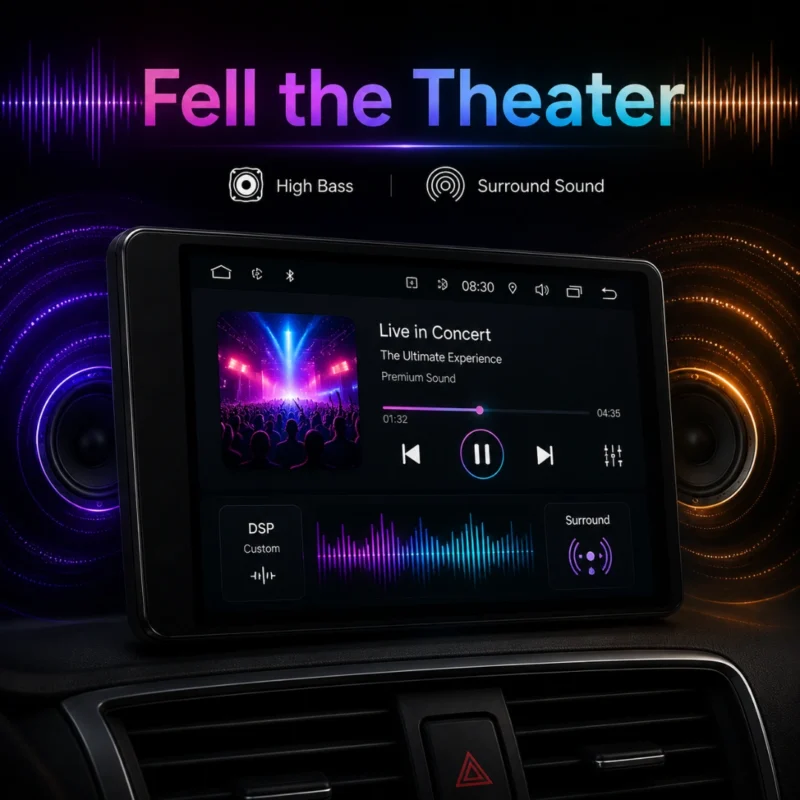 Woodman BIG B Android Stereo for Maruti Baleno 9″ HD IPS Display & Gorilla Glass (4GB / 64GB)