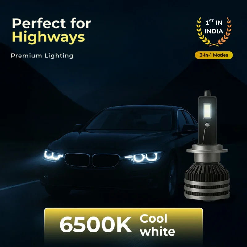 Woodman 240W  3-in-1 Car LED lights with App & Remote (2 Year Warranty)