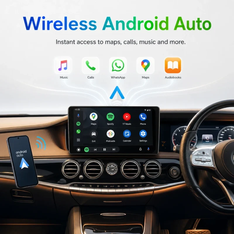 Woodman BigB Android Car Stereo | Android 15 | 4GB + 64GB | Octa-Core