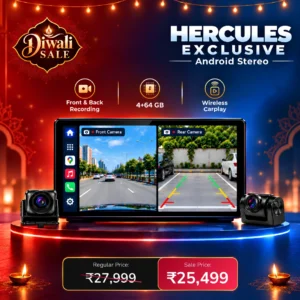 Woodman Hercules Exclusive Edition | 4GB RAM | Front & Back Cams with Recording