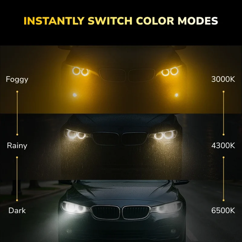 Woodman 240W  3-in-1 Car LED lights with App & Remote (2 Year Warranty)