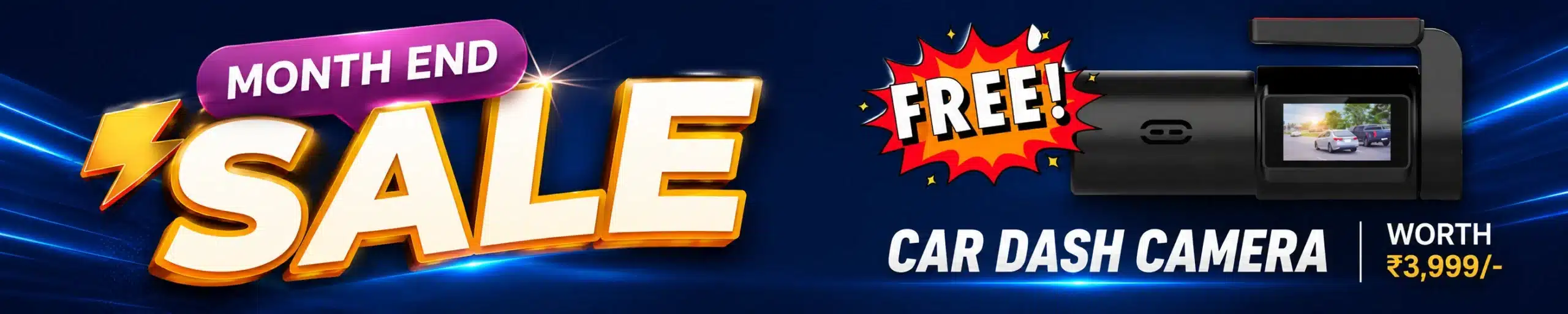 free dashcam month end sale