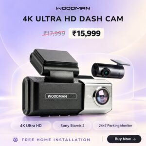 Woodman 4K Ultra HD Car Dash Camera | Sony Starvis 2 (Front & Back)